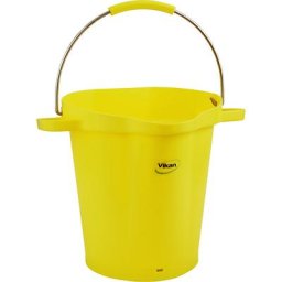 Vikan Seau de qualité alimentaire, capacité 20 l, lot de 5, jaune