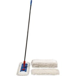 Support repliable avec manche, pour balai à franges plates à logements, largeur 400 mm