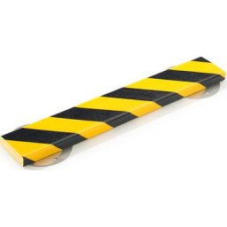 SHG Protection des surfaces Knuffi® avec rail de montage, type S, pièce de 500 mm, noir/jaune