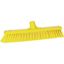 Vikan Balai, largeur 410 mm, souple/dur, lot de 10, jaune