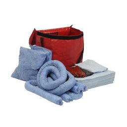 Kit d'urgence anti-fuites, en sac PVC, version huile