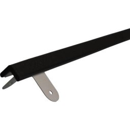 SHG Protection des coins Knuffi® avec rail de montage, type E, pièce de 1 m, noir