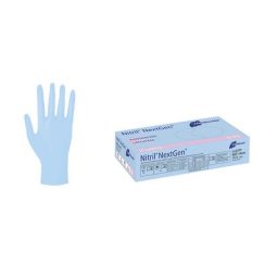 Gants jetables en nitrile Meditrade, lot de 1000, qualité alimentaire certifiée, bleu, taille XL