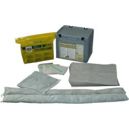 Kit d'urgence anti-fuites, absorbant concentré, feuilles absorbantes, boudins absorbants, coussin absorbant, sacs de récupération des déchets