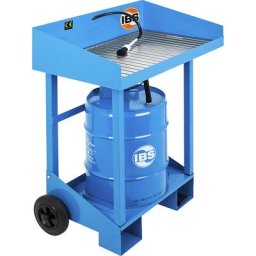 IBS Scherer Bac de nettoyage mobile, ensemble complet avec 50 litres de produit nettoyant spécial, pour fût de 50 litres