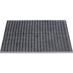 Système de collecte des déchets en aluminium, insert en caoutchouc, L x l 1185 x 785 mm