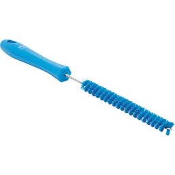 Vikan Brosse tubulaire avec manche, dur, Ø 15 mm, lot de 15, bleu