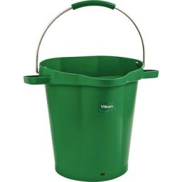 Vikan Seau de qualité alimentaire, capacité 20 l, lot de 5, vert