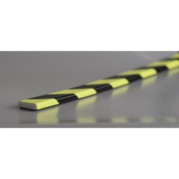 SHG Protection des surfaces Knuffi®, type F, pièce de 1 m, noir/fluorescent, magnétique