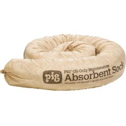 PIG Boudin absorbant pour huiles Oil-Only, pour tâches de maintenance, lot de 30, Ø 80 mm, longueur 1220 mm