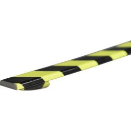 SHG Protection des surfaces Knuffi® avec rail de montage, type F, pièce de 1 m, noir/fluorescent