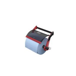TORK Distributeur de rouleaux de papier d'essuyage, support mural avec bord de découpe, noir / rouge