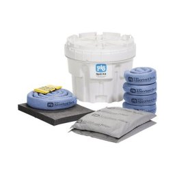 PIG Kit d'urgence dans un seau de sécurité de 76 litres, version universelle, absorbe 46 l