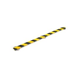 SHG Protection des surfaces Knuffi® avec rail de montage, type F, pièce de 1 m, jaune/noir