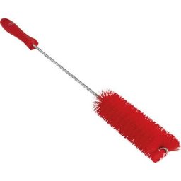 Vikan Brosse tubulaire avec manche, dur, Ø 40 mm, lot de 15, rouge