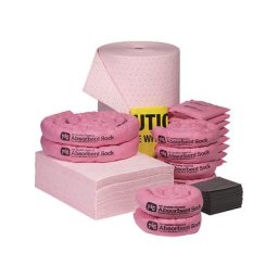 PIG Kit de réapprovisionnement pour conteneur roulant d'urgence, version produits chimiques, absorbe 173 l