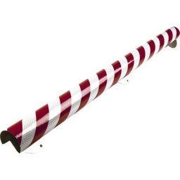 SHG Protection des coins Knuffi® avec rail de montage, type A+, pièce de 500 mm, rouge / blanc réfléchissant