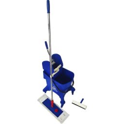 Kit de nettoyage professionnel BASIC, avec 5 franges en microfibre, seau de 30 litres