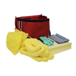 Kit d'urgence anti-fuites, en sac PVC, version produits chimiques