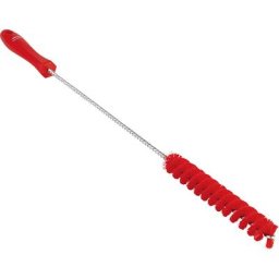 Vikan Brosse tubulaire avec manche, moyen, Ø 20 mm, lot de 15, rouge