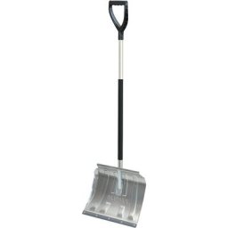 Pelle à neige, L x l x h 1505 x 500 x 375 mm, avec bord en caoutchouc, argent