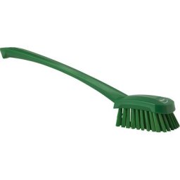 Vikan Brosse de lavage à manche long, dur, lot de 10, vert