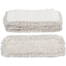 Frange en coton, lot de 10, 500 mm, avec logements et languettes