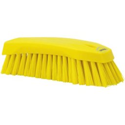 Vikan Brosse de lavage, L, dur, lot de 15, jaune