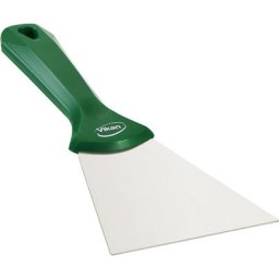 Vikan Grattoir manuel à lame en inox, largeur 100 mm, lot de 10, vert