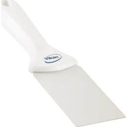Vikan Grattoir manuel à lame en inox, largeur 50 mm, lot de 10, blanc