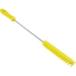 Vikan Brosse tubulaire avec manche, moyen, Ø 20 mm, lot de 15, jaune