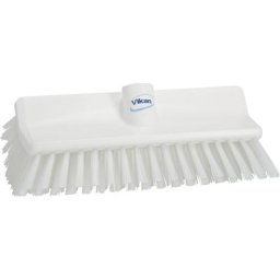 Vikan Brosse High Low / balai-brosse angulaire, moyen, lot de 10, blanc