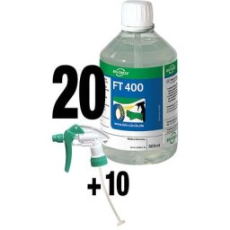Bio-Circle Produit nettoyant FT 400, lot de 20 + 10 vaporisateurs, sans tensioactif