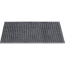 Système de collecte des déchets en aluminium, insert en caoutchouc, L x l 1585 x 785 mm