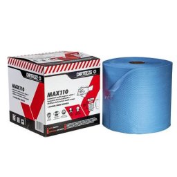 Rouleau de chiffons, l x L 320 mm x 161,5 m, heavy, motif nid d'abeilles, bleu