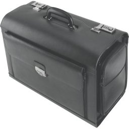 Mallette pilote, 5 compartiments, 2 poches latérales, noir