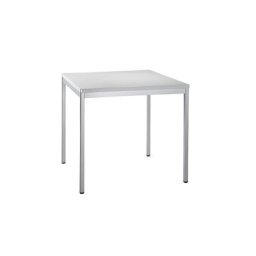 LENA - Bureau, l x p 800 x 800 mm, gris clair