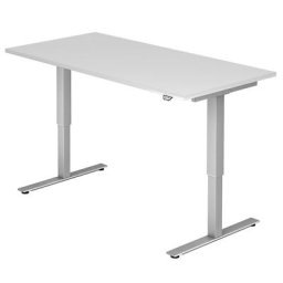 UPLINER - Bureau à hauteur réglable électriquement, l x p 1600 x 800 mm, blanc