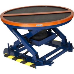 Edmolift Table de mise à niveau automatique à plateau pivotant, Ø plateau pivotant 1110 mm, force 150 - 2000 kg