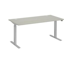 Bureau BOTTOM-UP silver, l x p 1800 x 900 mm, gris clair