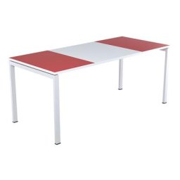 Paperflow Bureau easyDesk®, largeur 1600 mm, rouge