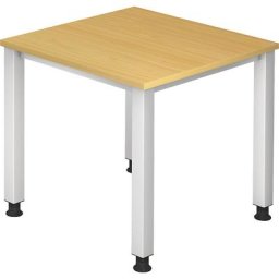eurokraft pro RENATUS - Bureau, piétement à 4 pieds, largeur 800 mm, façon hêtre
