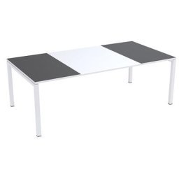 Paperflow Table de conférence easyDesk®, h x l x p 750 x 2200 x 1140 mm, blanc/anthracite