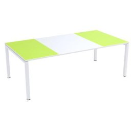Paperflow Table de conférence easyDesk®, h x l x p 750 x 2200 x 1140 mm, blanc/vert