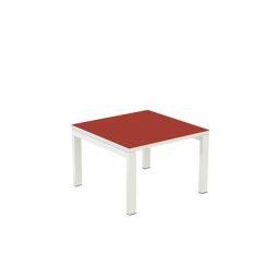 Paperflow Table d'appoint easyDesk®, h x l x p 400 x 600 x 600 mm, rouge