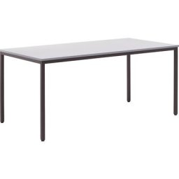 eurokraft basic Table polyvalente, h x l x p 720 x 1600 x 800 mm, plateau gris clair, piétement brun gris