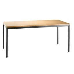 LENA - Bureau, l x p 1600 x 800 mm, max. 2 caissons suspendus, façon hêtre