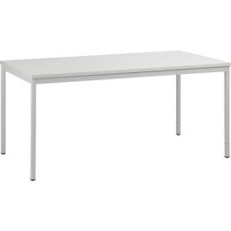 eurokraft basic Bureau d'atelier gris clair, modèle de base, l x p 1600 x 800 mm
