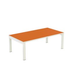 Paperflow Table d'appoint easyDesk®, h x l x p 400 x 1140 x 600 mm, orange