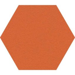 Chameleon Tableau à épingles design hexagonal, liège, l x h 600 x 600 mm, orange